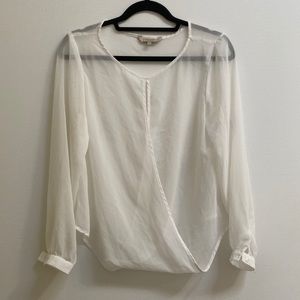 RW&CO Chiffon Wrap Blouse